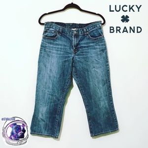 🍀 Lucky Brand Classic Fit Crop Denim Capris 👖